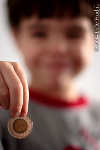 Boy Giving Money